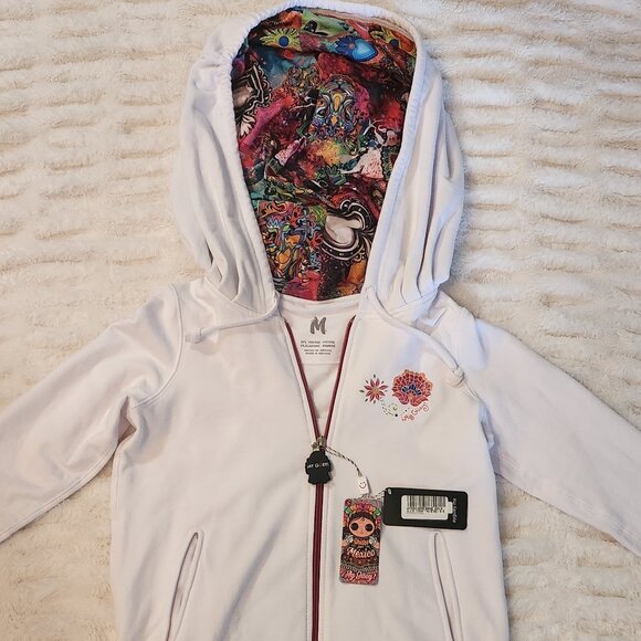 ¡Ay Güey! (Medium) Hoodie Zip-Up Jacket - Picture 1 of 12